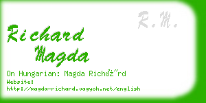 richard magda business card